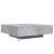Măsuță de cafea cu lumini LED, gri beton, 100x100x31 cm GartenMobel Dekor