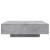 Măsuță de cafea cu lumini LED, gri beton, 100x100x31 cm GartenMobel Dekor