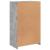 Dulap lateral cu lumini LED, gri beton, lemn prelucrat GartenMobel Dekor