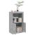 Dulap lateral cu lumini LED, gri beton, lemn prelucrat GartenMobel Dekor