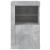 Dulap lateral cu lumini LED, gri beton, lemn prelucrat GartenMobel Dekor