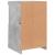Dulap lateral cu lumini LED, gri beton, lemn prelucrat GartenMobel Dekor