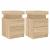 Noptiere cu lumini LED, 2 buc., stejar sonoma, 35x39x55 cm GartenMobel Dekor