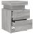 Noptiere cu lumini LED, 2 buc., gri sonoma, 35x39x55 cm GartenMobel Dekor