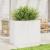 Jardinieră de grădină, alb, 90x40x68,5 cm, lemn masiv de pin GartenMobel Dekor