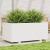 Jardinieră de grădină, alb, 110x60x49,5 cm, lemn masiv de pin GartenMobel Dekor