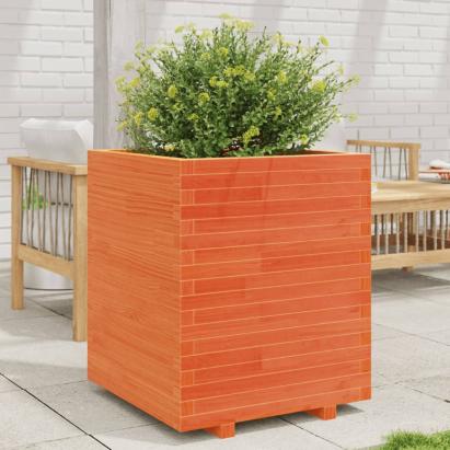 Jardinieră de grădină, maro ceruit 60x60x72,5 cm lemn masiv pin GartenMobel Dekor