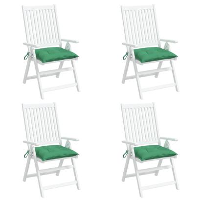 Perne de scaun, 4 buc., verde, 50x50x7 cm, textil oxford GartenMobel Dekor