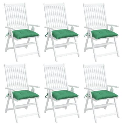 Perne de scaun, 6 buc., verde, 50x50x7 cm, textil oxford GartenMobel Dekor