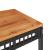 Set mobilier bistro, 3 piese, poliratan negru/lemn de acacia GartenMobel Dekor