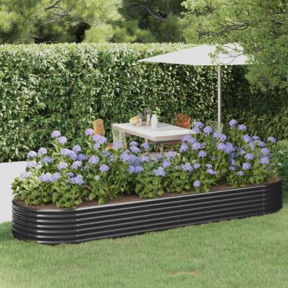Strat înălțat grădină 322x100x36 cm oțel vopsit electrostatic GartenMobel Dekor