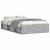 Cadru de pat mic dublu, gri beton, 120x190 cm GartenMobel Dekor