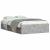 Cadru de pat mic dublu, gri beton, 120x190 cm GartenMobel Dekor
