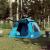 Cort de camping cupolă 4 persoane, setare rapidă, albastru GartenMobel Dekor