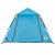 Cort de camping cupolă 4 persoane, setare rapidă, albastru GartenMobel Dekor