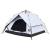 Cort de camping 3 persoane, alb opac, setare rapidă, țesătură GartenMobel Dekor