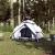 Cort de camping 3 persoane, alb opac, setare rapidă, țesătură GartenMobel Dekor