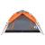 Cort camping cupolă 4 persoane, gri/portocaliu, setare rapidă GartenMobel Dekor