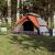 Cort camping cupolă 5 persoane, gri/portocaliu, setare rapidă GartenMobel Dekor