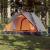 Cort camping cupolă 2 persoane, gri/portocaliu, setare rapidă GartenMobel Dekor