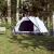 Cort de camping 2 persoane, alb opac, setare rapidă, țesătură GartenMobel Dekor