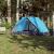 Cort de camping cupolă 3 persoane, setare rapidă, albastru GartenMobel Dekor