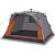Cort camping cabană 4 persoane gri/portocaliu setare rapidă GartenMobel Dekor