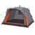 Cort camping cabană 4 persoane gri/portocaliu setare rapidă GartenMobel Dekor