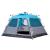 Cort de camping cupolă 4 persoane, setare rapidă, albastru GartenMobel Dekor
