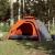 Cort camping cupolă 4 persoane, gri/portocaliu, setare rapidă GartenMobel Dekor