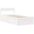 Cadru de pat cu sertare, alb, 90x200 cm lemn masiv pin GartenMobel Dekor