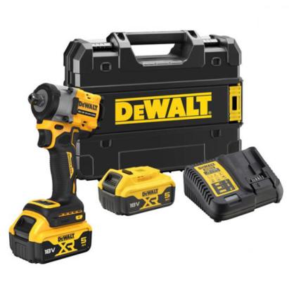 Masina insurubat de impact 2x18V XR fara perii de 1/2" cu stift de fixare si nicovala DeWALT DCF922P2T-QW HardWork ToolsRange