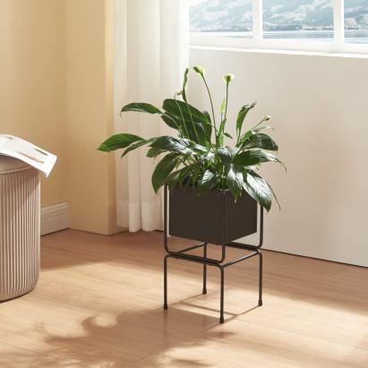 Suport plante Sveio 35,5x20x20cm negru [en.casa] HausGarden Leisure