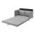 Canapea Soini 78x125x67cm extensibila gri deschis [en.casa] HausGarden Leisure