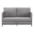 Canapea Soini 78x125x67cm extensibila gri deschis [en.casa] HausGarden Leisure