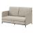 Canapea Soini 78x125x67cm extensibila bej [en.casa] HausGarden Leisure