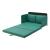 Canapea Soini 78x125x67cm extensibila verde [en.casa] HausGarden Leisure