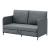 Canapea Soini 78x125x67cm extensibila gri inchis [en.casa] HausGarden Leisure