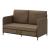 Canapea Soini 78x125x67cm extensibila maro [en.casa] HausGarden Leisure