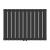 Radiator Nore 60x80cm negru 616 W [neu.haus] HausGarden Leisure