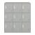 Dulap metalic Rautavaara 100x90x40cm gri deschis cu 9 usi [en.casa] HausGarden Leisure