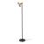 Lampadar Namsos 156cm 1x E27 60W metal negru/auriu [lux.pro] HausGarden Leisure