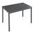 Masa bucatarie Lindesberg 100x60x75cm gri efect stejar negru [en.casa] HausGarden Leisure