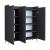 Beistellschrank Sirdal 103,5x90x30 cm Anthrazit [en.casa] HausGarden Leisure