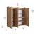 Beistellschrank Sirdal 103,5x90x30 cm Eiche-Optik [en.casa] HausGarden Leisure