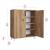 Beistellschrank Strömsund 88x72x32,5 cm Eiche-Optik [en.casa] HausGarden Leisure