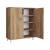 Beistellschrank Strömsund 88x72x32,5 cm Eiche-Optik [en.casa] HausGarden Leisure