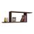 Raft de perete Hagfors 70x15x30cm wenge [en.casa] HausGarden Leisure