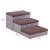 Scara caini Vojens 75x40x30cm maro inchis/gri [en.casa] HausGarden Leisure