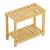 Raft de sine statator Kinnula 50x60x30cm natur cu 2 polite [en.casa] HausGarden Leisure